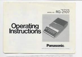 Panasonic RQ-2107 Operating Instructions