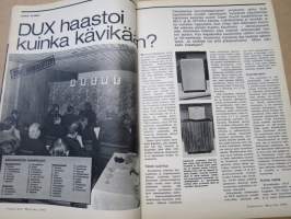 Tekniikan Maailma 1972 nr 3,Täsmällinen palvelija UPAK, Kuplan tappaja, Ei liikenne-oppi ojaan kaada, Yksi vene - monta käyttöä, Moottoripursi ei ole muotijuttu, ym.