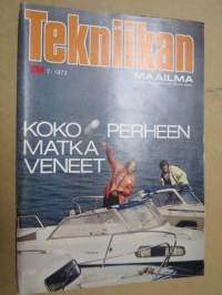 Tekniikan Maailma 1972 nr 7, Biafra-baby mfi-9B -Uuden lentokoneluokan kantaisä, Etelämanner-valkoinen arvoitus, Talven mentyä, Myydään muovikupla, ym.