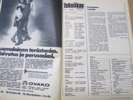 Tekniikan Maailma 1972 nr 4, Särkkä etsii särkkiä, Mahdoton kello, Williamsin turbiini, Pieniä pursia ja omaperäisiä oivalluksia, Helkama Tossu, Lista lämpiää, ym.