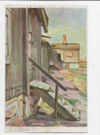 Turku  Käsityöläismuseo sign Viktor Westerholm  -  paikkakuntakortti kulkenut 1919