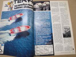 Tekniikan Maailma 1972 nr 6, Terhi tuo veneilyn riemut kaikkien ulottuville, Elektroniikka-näyttely Otaniemessä, Tuulilasi-sodassa heitetään isoja kiviä, ym.