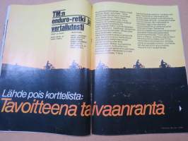 Tekniikan Maailma 1972 nr 14, Väylien vahtikoirat Majakat, Jaguar XJ12 Sydämensiirto, Ajokortti on arvokas paperi, Viimeisin viikinki, Autolautta-kuninkaat,  ym.