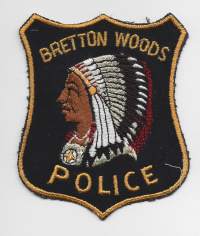 Bretton Woods Police USA  - poliisin  hihamerkki  - poliisi