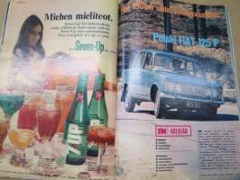Tekniikan Maailma 1970 nr 12, Mikkolan mittavin rallivotto, TM koeajaa Yamaha DT 1 Enduro 250, koeajo Polski Fiat 125 P