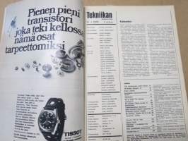 Tekniikan Maailma 1970 nr 16, Yksi markkina-alue idästä länteen, Renault 6tl - Tippakuutosen liriversio, Raaka vesitesti, Suomalaisen katsastustoiminnan kurjuus, ym.