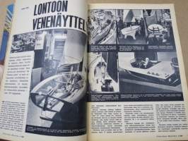 Tekniikan Maailma 1969 nr 4, Lontoon venenäyttely, Auton hyvä kiihtyvyys, Stirling-moottori, Nainen lukee koeajoa, Kissakoneita kotoa ja kaukaa, Audi a6, ym.