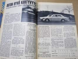 Tekniikan Maailma 1969 nr 4, Lontoon venenäyttely, Auton hyvä kiihtyvyys, Stirling-moottori, Nainen lukee koeajoa, Kissakoneita kotoa ja kaukaa, Audi a6, ym.