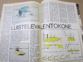 Tekniikan Maailma 1969 nr 4, Lontoon venenäyttely, Auton hyvä kiihtyvyys, Stirling-moottori, Nainen lukee koeajoa, Kissakoneita kotoa ja kaukaa, Audi a6, ym.