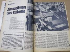 Tekniikan Maailma 1969 nr 7, Koeajossa Sunbeam 900, Alamaailman uusi kulkutie, Kuinka stereo saa äänen elämään, Mp kevät, Kevään viimeiset reet, Fiat 128, ym.
