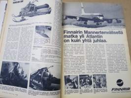 Tekniikan Maailma 1969 nr 7, Koeajossa Sunbeam 900, Alamaailman uusi kulkutie, Kuinka stereo saa äänen elämään, Mp kevät, Kevään viimeiset reet, Fiat 128, ym.