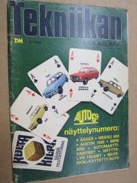 Tekniikan Maailma 1969 nr 8, Herra Tasavallan Presidentti, haluaisimme esitellä teille sopivan auton, Neljä ässää, Urheiluauto-näyttely Tokiossa, ym.