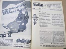 Tekniikan Maailma 1969 nr 20, Kolme tyttöä, 10 perheautoa ja tähtimäisiä mielipiteitä, Citroen on niellyt karvaan palan, Lennä millä haluat -Zeppeliinillä loput, ym.