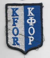 Rauhanturvaajamerkki KFOR -  hihamerkki