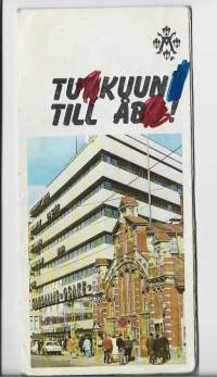 Turkuun 1970 matkailuesite ,kartta