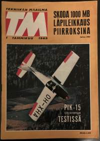 Tekniikan Maailma - 1/1965 - Tammikuu - Koeajossa Ford Taunus ja Skoda 1000 MB sekä testissä PIK-15 lentokone