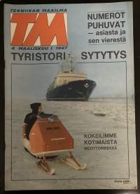 Tekniikan Maailma - 4/1967 - Maaliskuu I - Testissä kotimainen lumikiitäjä, eli moottorikelkka Lumikko. Mukana myös artikkeli Ruotsin ilmapuolustuksesta.