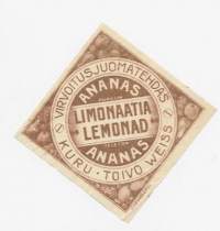 Ananas Limonaatia    juomaetiketti