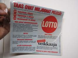 Lotto - mainoskupongit, jotka on lähetetty kotitalouksiin pakkauksessa