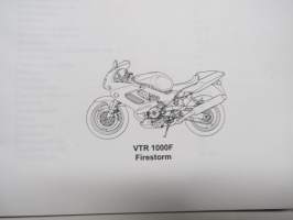Honda VTR 1000 F Firestorm moottoripyörä -käyttöohjekirja
