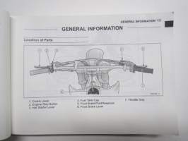 Kawasaki KX250F Motorcucle Owner´s manual / Manuel du Propriétaire / Betriebsanleitung / Manuale Uso e Manutenzione