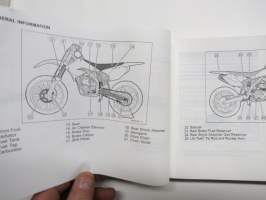 Kawasaki KX250F Motorcucle Owner´s manual / Manuel du Propriétaire / Betriebsanleitung / Manuale Uso e Manutenzione