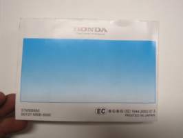 Honda VTR 1000 F Firestorm motorcycle - Owner´s manual / Manuel du conducteur / Fahrer-Handbuch