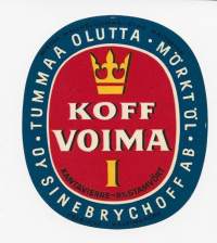 Koff  Voima I   - olutetiketti