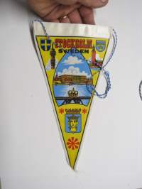 Stockholm - Sweden -pennant - souvenier / matkailuviiri