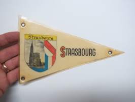 Alsace, Strasbourg (France, Ranska) -pennant - souvenier / matkailuviiri