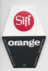Siff  Orange - juomaetiketti