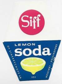 Siff  Lemon Soda - juomaetiketti