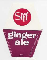 Siff  ginger ale - juomaetiketti