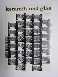 Keramik und glas aus Finnland 1965 nr 2 - Neuheiten herbst 1965 - Keramiikka ja lasi -lehden saksankielinen numero, jossa runsas kuvitus Arabia / Nuutajärvi /