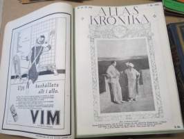 Allas Krönika - Illustrerad Veckoskrift 1925 -inbunden årgång / sidottu vuosikerta / annual volume