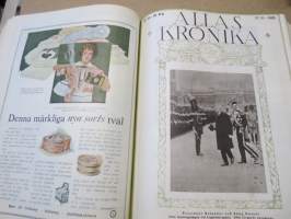 Allas Krönika - Illustrerad Veckoskrift 1925 -inbunden årgång / sidottu vuosikerta / annual volume