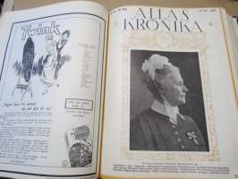 Allas Krönika - Illustrerad Veckoskrift 1925 -inbunden årgång / sidottu vuosikerta / annual volume