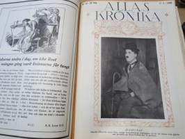 Allas Krönika - Illustrerad Veckoskrift 1925 -inbunden årgång / sidottu vuosikerta / annual volume