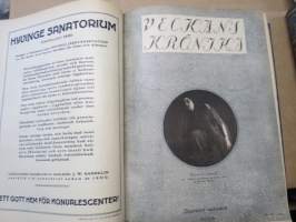 Veckans Krönika - Illustrerad Veckoskrift 1921 -inbunden årgång / sidottu vuosikerta / annual volume