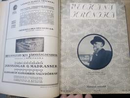 Veckans Krönika - Illustrerad Veckoskrift 1921 -inbunden årgång / sidottu vuosikerta / annual volume