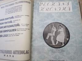 Veckans Krönika - Illustrerad Veckoskrift 1921 -inbunden årgång / sidottu vuosikerta / annual volume