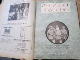 Veckans Krönika - Illustrerad Veckoskrift 1921 -inbunden årgång / sidottu vuosikerta / annual volume