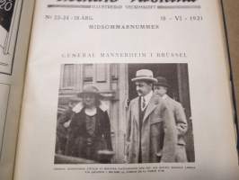 Veckans Krönika - Illustrerad Veckoskrift 1921 -inbunden årgång / sidottu vuosikerta / annual volume