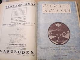 Veckans Krönika - Illustrerad Veckoskrift 1921 -inbunden årgång / sidottu vuosikerta / annual volume