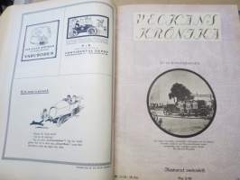 Veckans Krönika - Illustrerad Veckoskrift 1921 -inbunden årgång / sidottu vuosikerta / annual volume