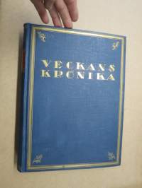 Veckans Krönika - Illustrerad Veckoskrift 1922 -inbunden årgång / sidottu vuosikerta / annual volume