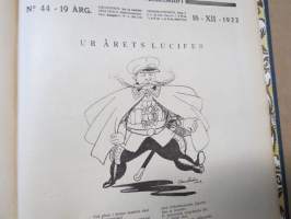 Veckans Krönika - Illustrerad Veckoskrift 1922 -inbunden årgång / sidottu vuosikerta / annual volume