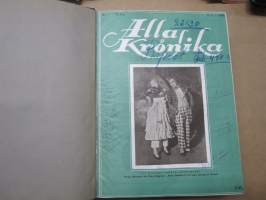 Allas Krönika - Illustrerad Veckoskrift 1926 -inbunden årgång / sidottu vuosikerta / annual volume