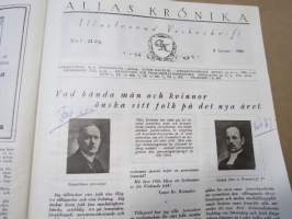 Allas Krönika - Illustrerad Veckoskrift 1926 -inbunden årgång / sidottu vuosikerta / annual volume