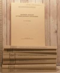 Suomen kielen etymologinen sanakirja 7 os.  lexica societatis fenno-ugricae XII